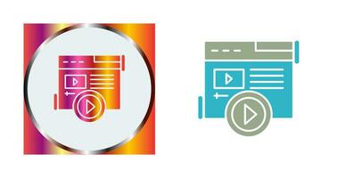 Video Content Vector Icon