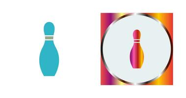 Unique Bowling Pin Vector Icon