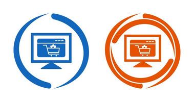 icono de vector de configuración de comercio electrónico