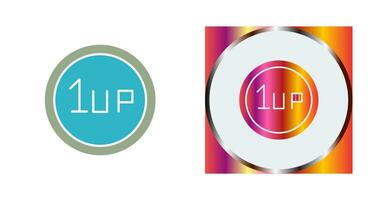 Unique 1UP Vector Icon