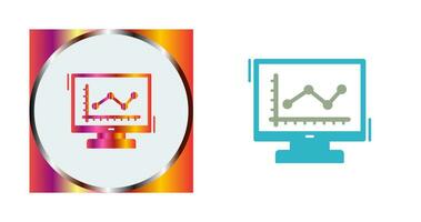 Line Chart Vector Icon