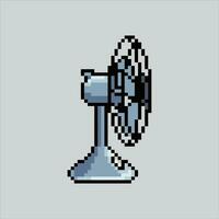 Pixel art illustration fan. Pixelated electric fan. Cooling elctronic fan icon pixelated for the pixel art game and icon for website and video game. old school retro. vector