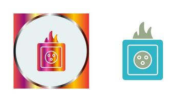 Unique Fire in Socket Vector Icon