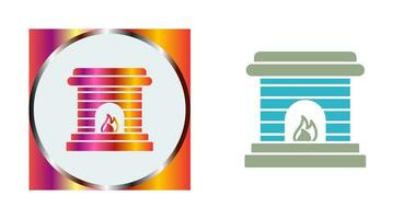 Fireplace Vector Icon