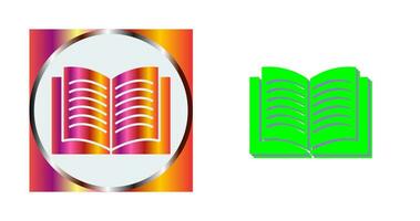 Unique Textbook Vector Icon