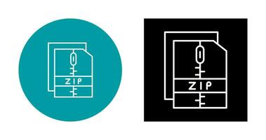 Zip File Vector Icon