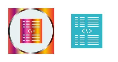 Piece of Code Vector Icon