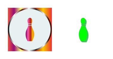 Unique Bowling Pin Vector Icon