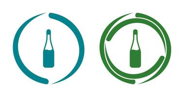 Champagne Bottle Vector Icon