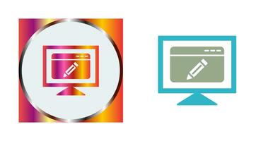 Edit Webpage Vector Icon