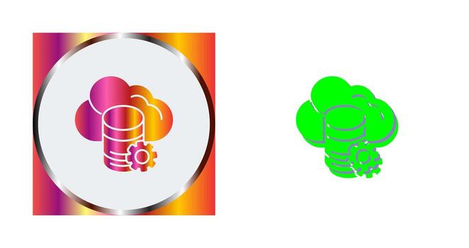 Cloud Data Vector Icon