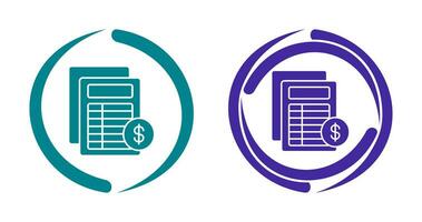 Invoice Vector Icon