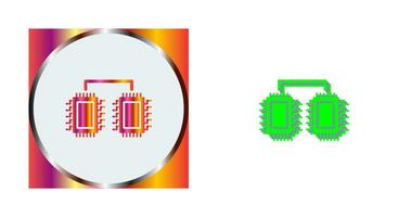 Processors Connected Vector Icon