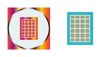 Table of Rates Vector Icon