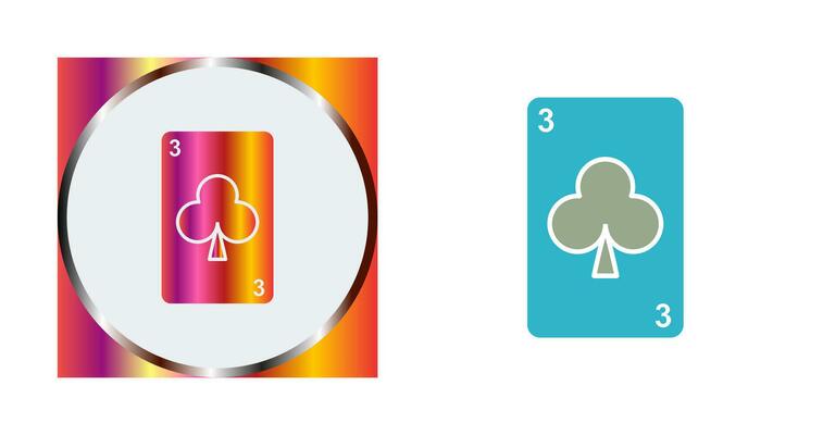 Clubs Card Vector Icon