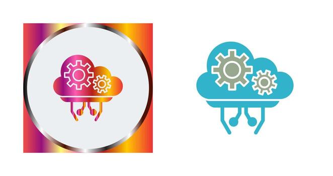 Cloud Computing Vector Icon