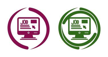 Online Job Vector Icon