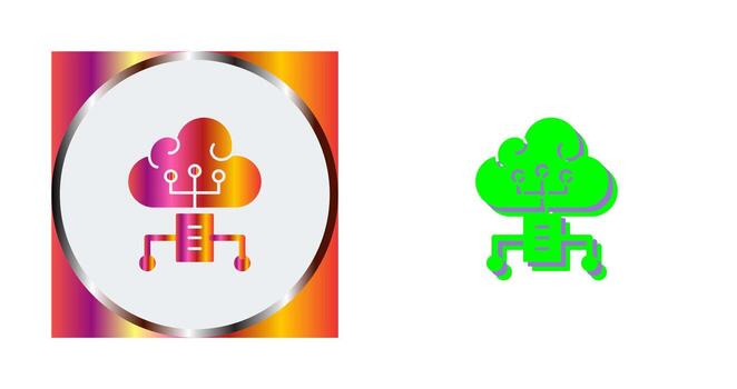 Cloud Computing Vector Icon