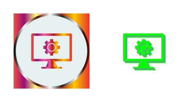 icono de vector de pantalla de monitor