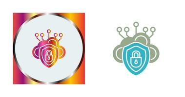 Cloud Security Vector Icon