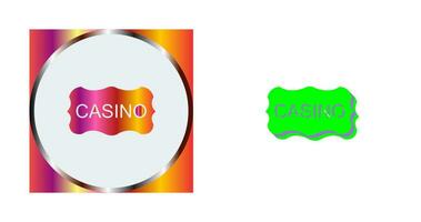 icono de vector de signo de casino