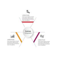 infografía vector, grafico. presentación. negocio conceptos, partes, pasos, procesos. visualización de infografía datos. puesta en marcha modelo. - vector