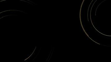 Abstract luxury curved lines wave animation wavy lines with copy space on black background video