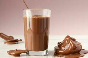 chocolate leche. ai generativo Pro foto