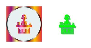 Office Reception Vector Icon