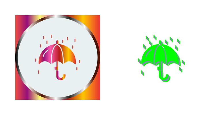Raining Vector Icon