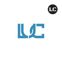 Letter LUC Monogram Logo Design vector