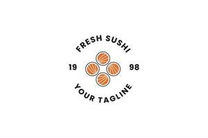 sushi logo vector icon illustration