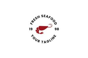 seafood logo vector icon illustration