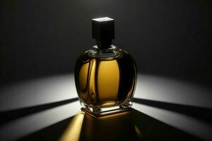 Perfume bottle mockup. AI Generative Pro Photo