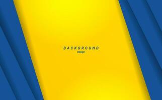 Modern blue yellow shape geometric abstract background template web banner flyer presentation design vector