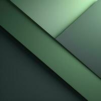 Modern geometric green background, empty space for design. Generative AI photo
