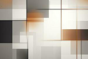 Abstract geometric gray brown background, empty space for design. Generative AI photo