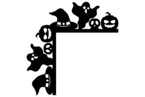 Halloween Door Corner vector