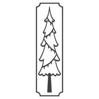 Christmas Candle Tree Design vector