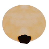 Donut isolated on transparent background . 3D rendering png