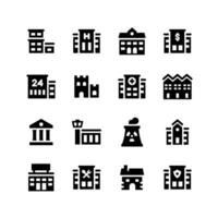 collection of simple design house icons vector