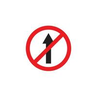 road sign icon vector