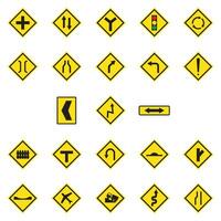 road sign icon vector