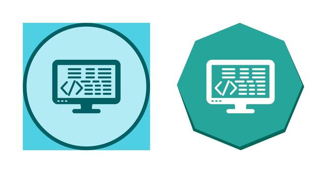 icono de vector de codificación