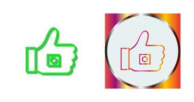 Unique Like Marketing Vector Icon