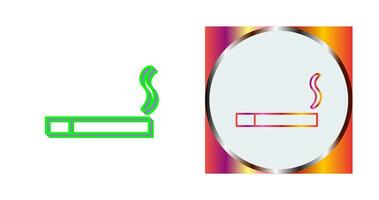 Unique Lit Cigarette Vector Icon