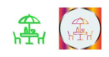 Unique Cafe Table Vector Icon