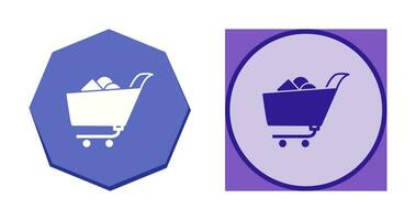 Unique Shopping Cart II Vector Icon