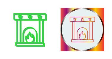 Fireplace Vector Icon