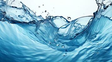 Water splash in the pool Generate AI photo